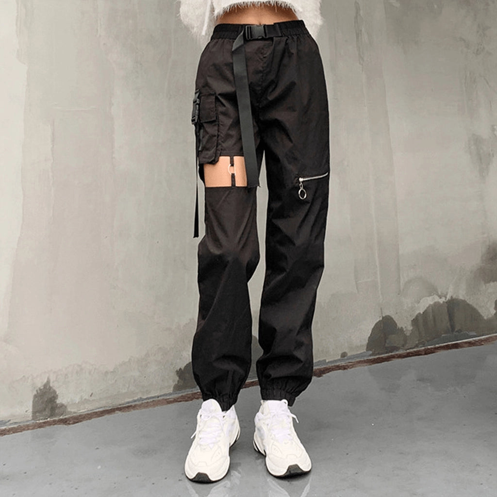 Cut-Out Techwear Pants