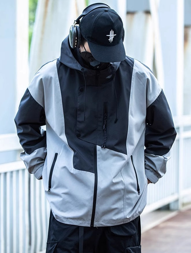 Cyberpunk Hooded Techwear Jacket