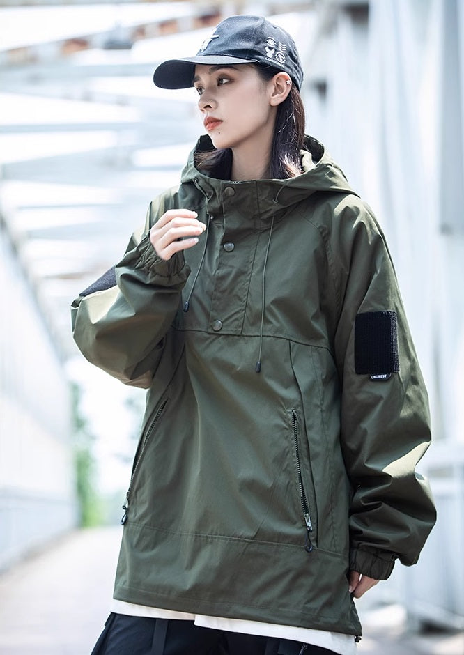 Green Techwear Anorak