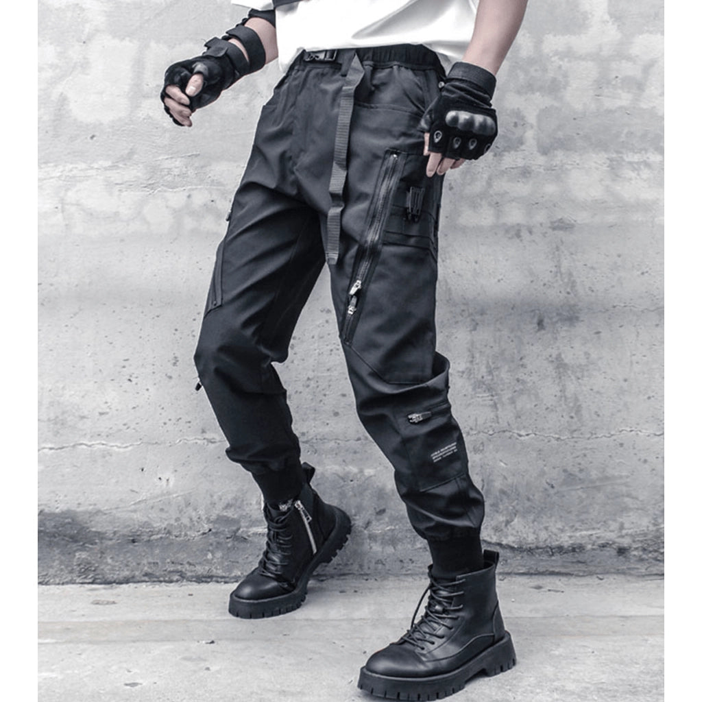 Zippered Pockets Tactical Pants