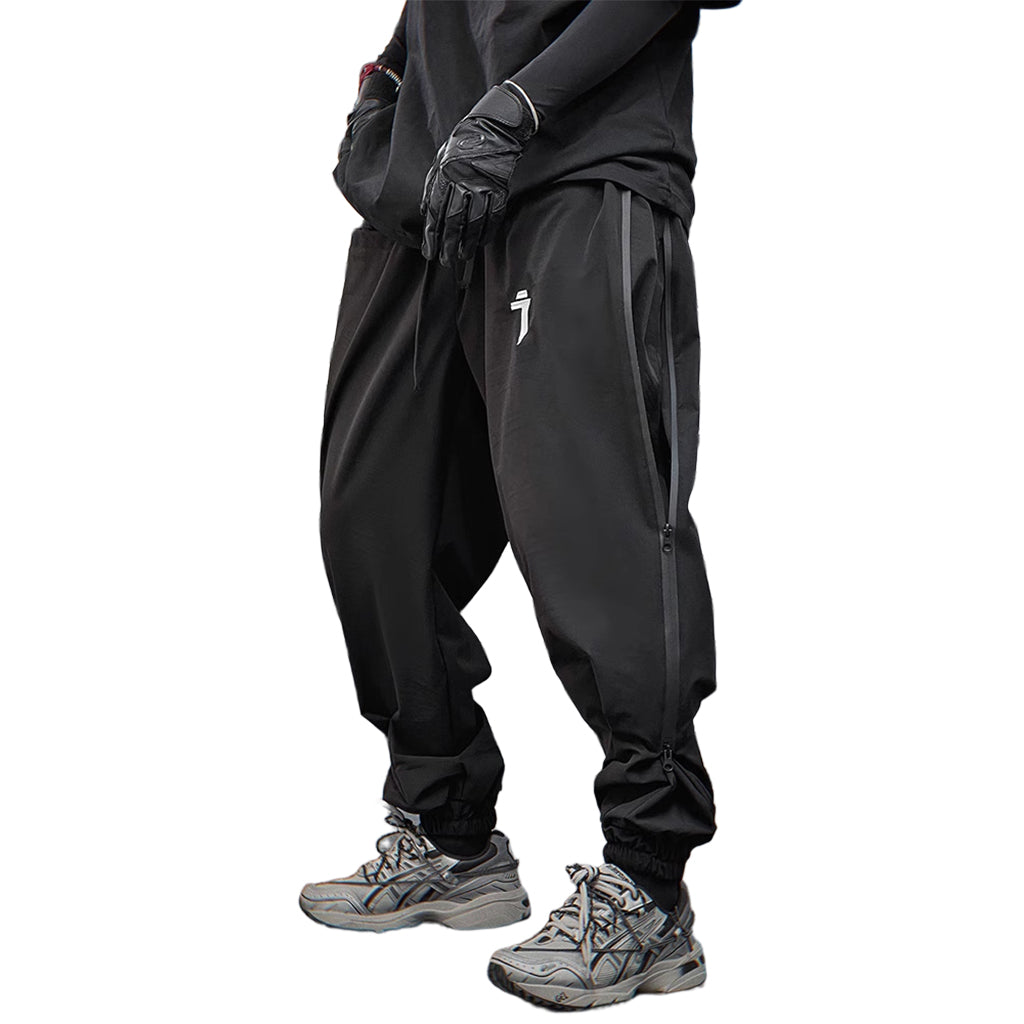 Futuristic Pants with Full-Length Zippers