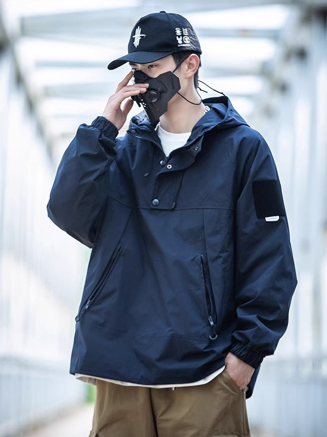 Green Techwear Anorak