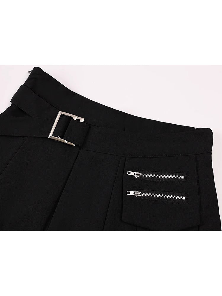 Irregular A-line Mini Skirt