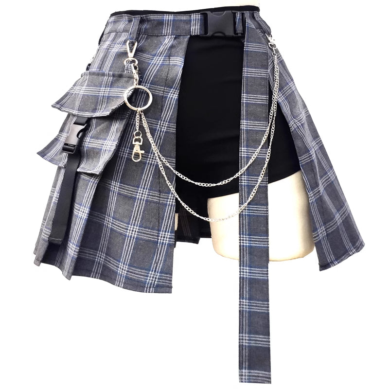 Pleated Two-piece JK Skirt Set