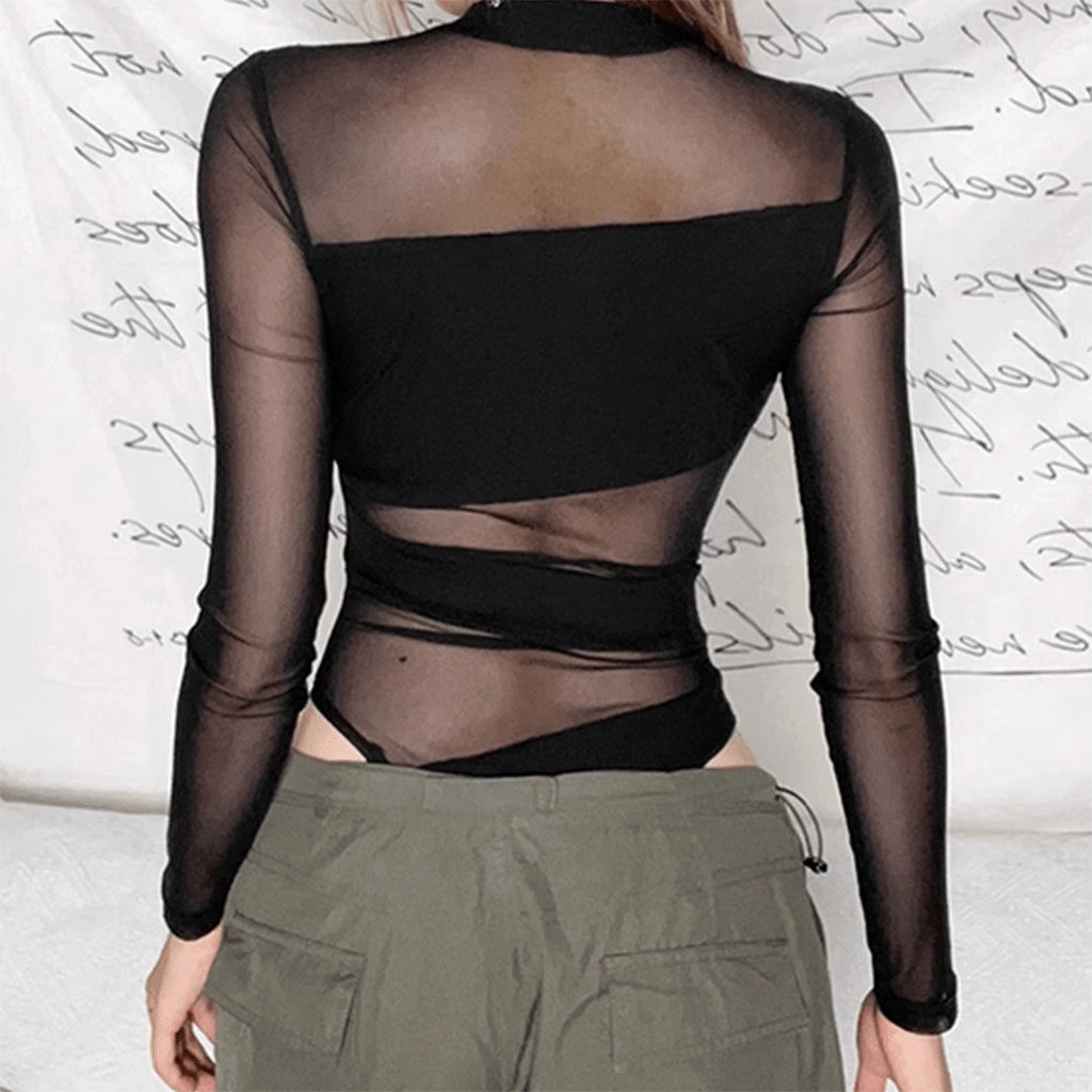 Mesh Panels Bodysuit