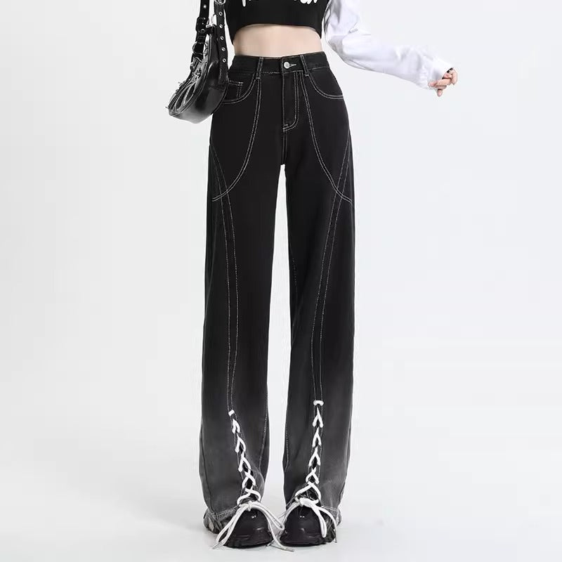 Women’s Wide-leg Techwear Belted Pants