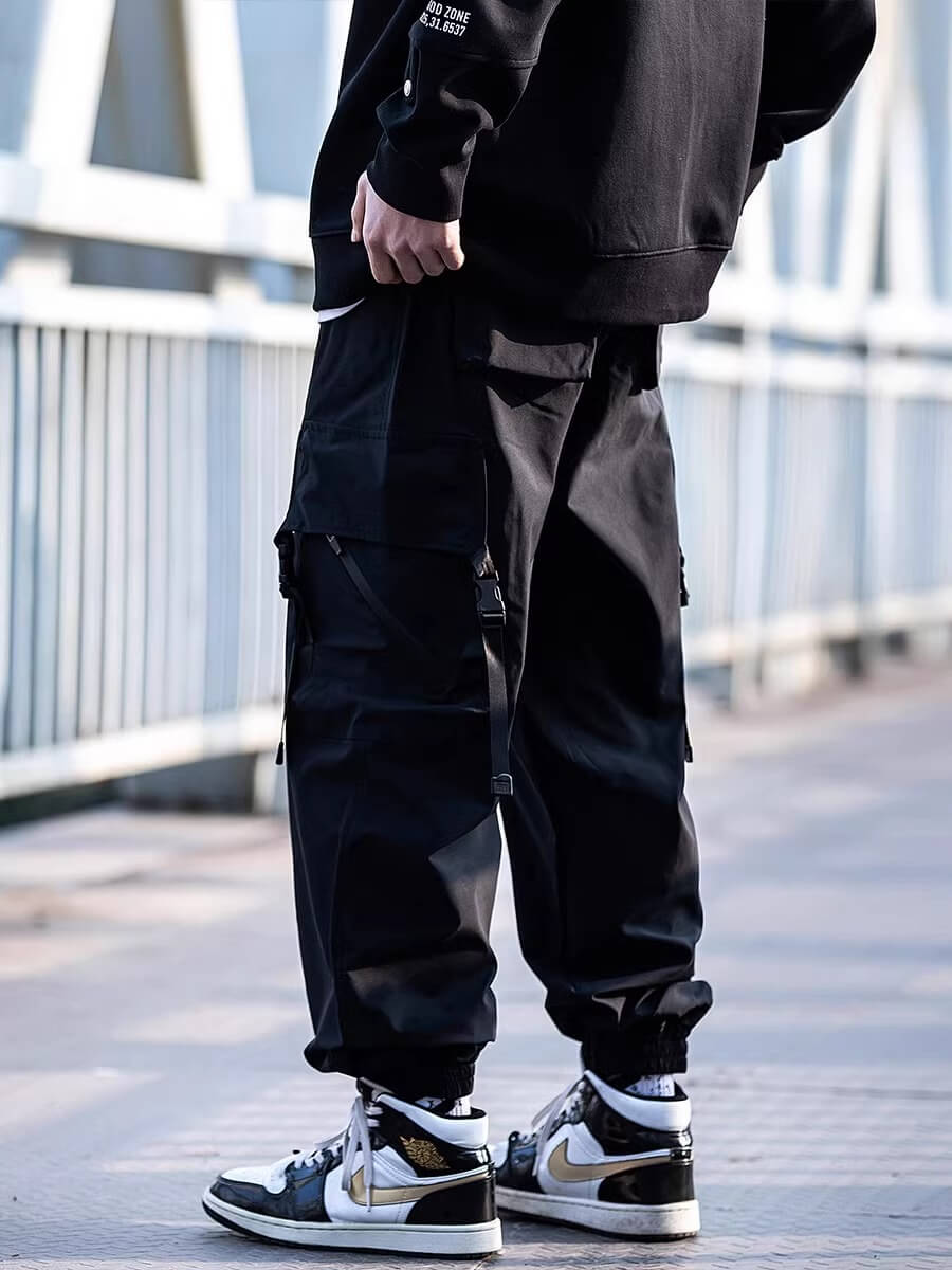 Khaki Streetwear Cargo Pants