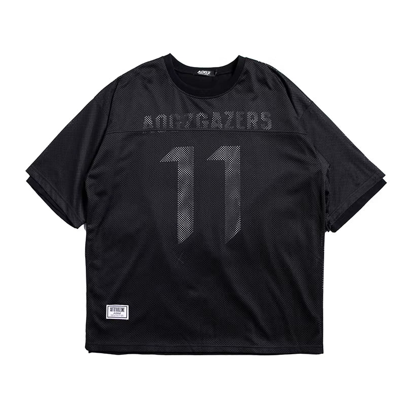 Black Crew Techwear Jersey