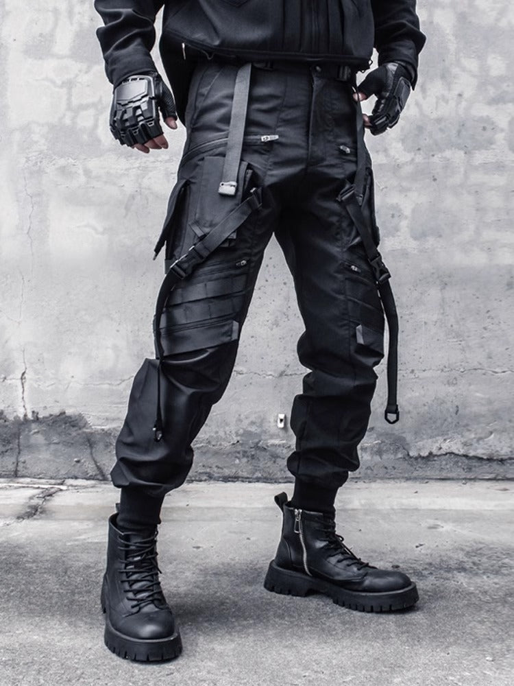 Black Tactical Pants Techwear