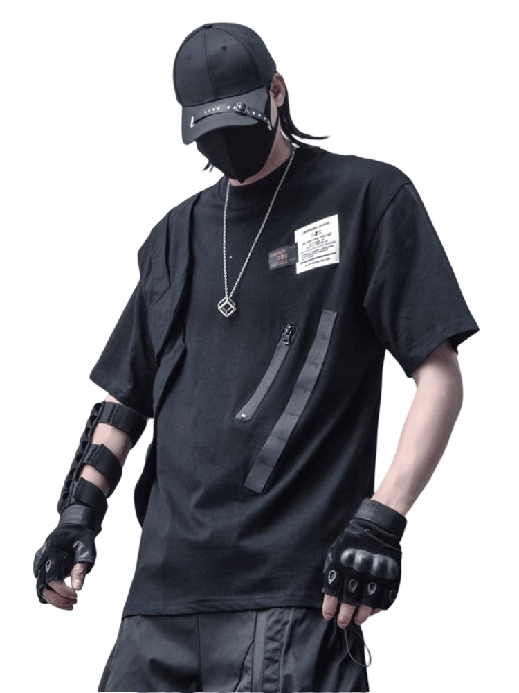 Black Cotton Crew T-Shirt