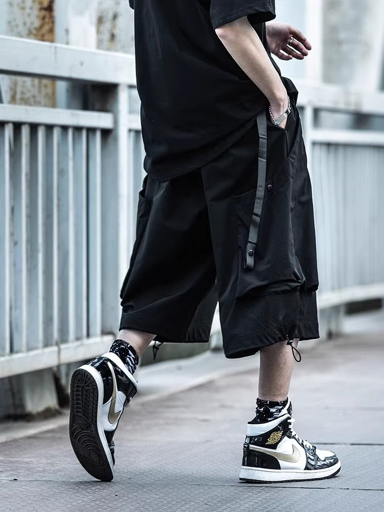 Streetwear Cargo Cropped Pants